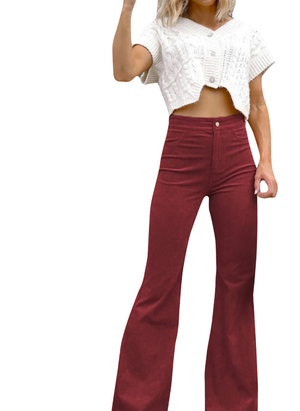 Lucy – Schmale Damen-Schlaghose aus Cord