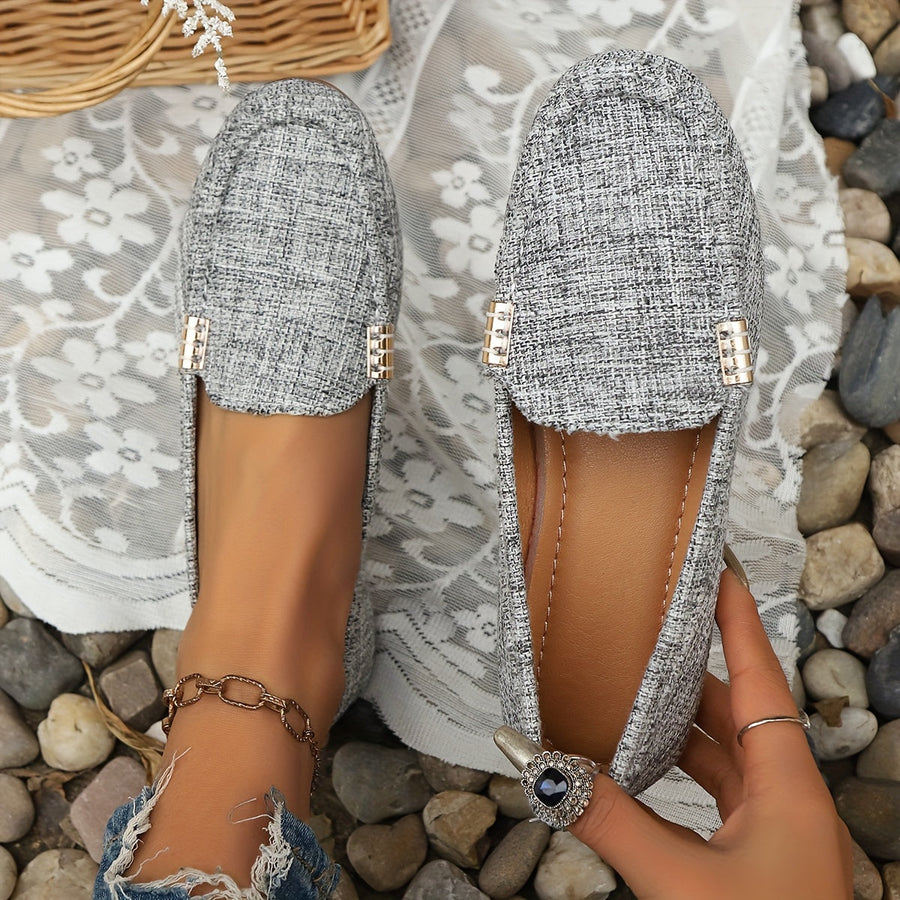 Damen Mokassins Loafer Slip-On Schuhe – Bequemer Freizeitstil für Alltag & Büro