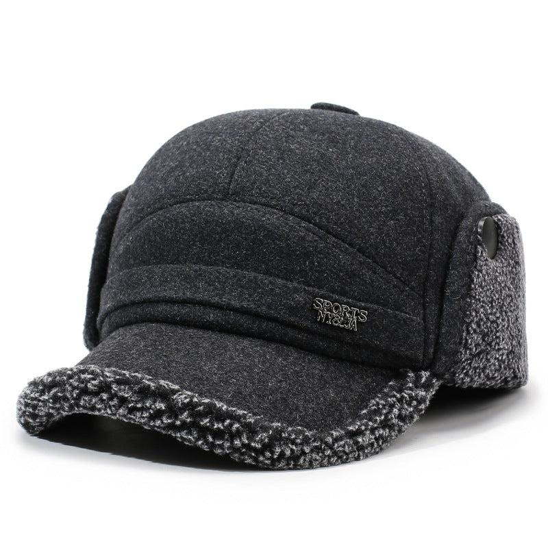 Wintermütze Herren mit Ohrenklappen Baseballkappen-Stil Warm gefüttert