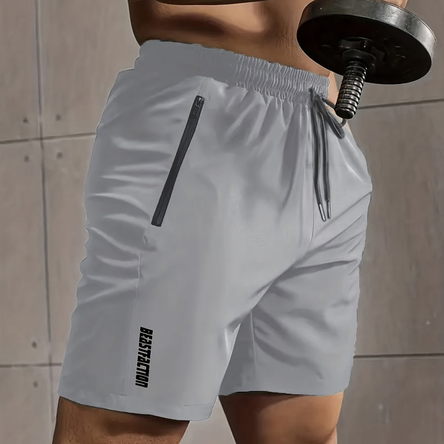 Herren Sportshorts mit Zipper-Taschen – Trainingsshorts Fitness & Workout