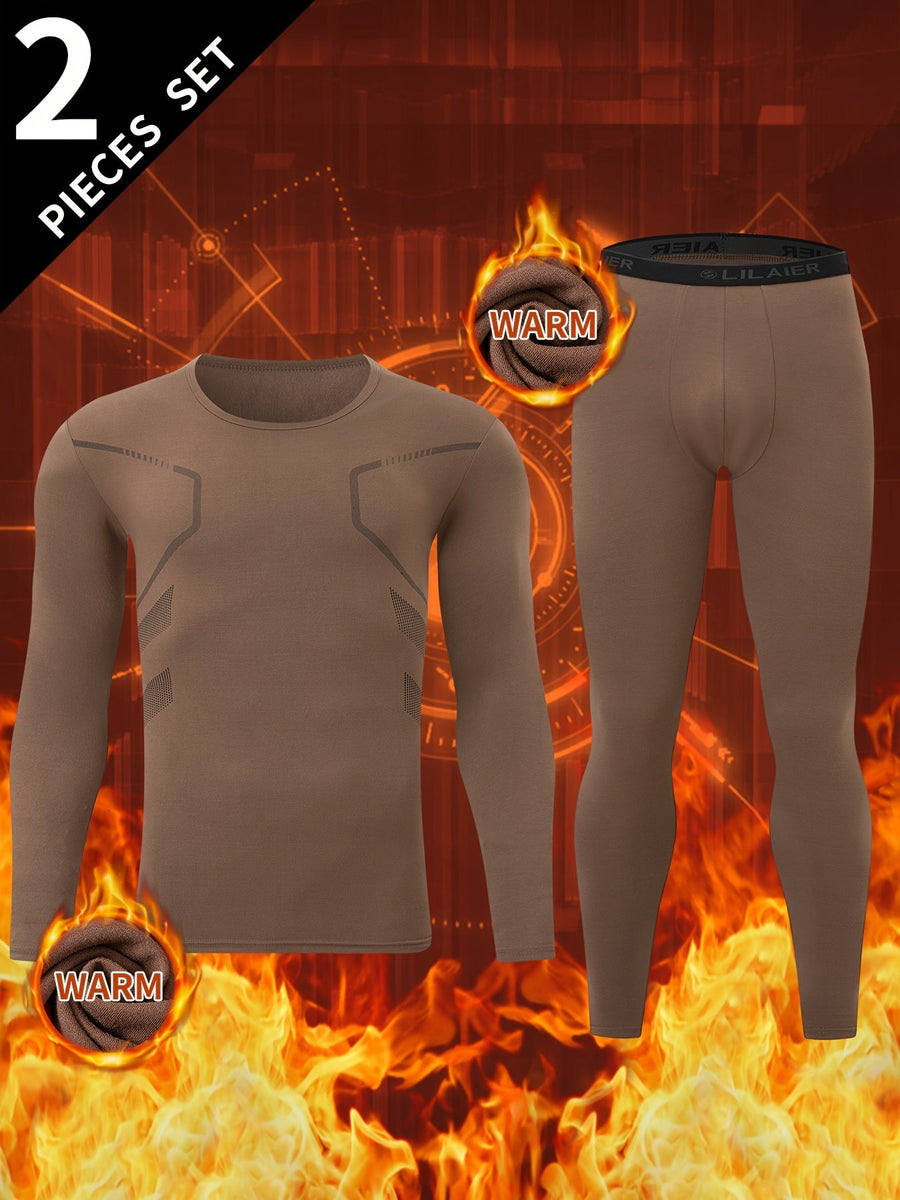 Thermo Unterwäsche Set Herren Langarmshirt & Hose 2-teilig