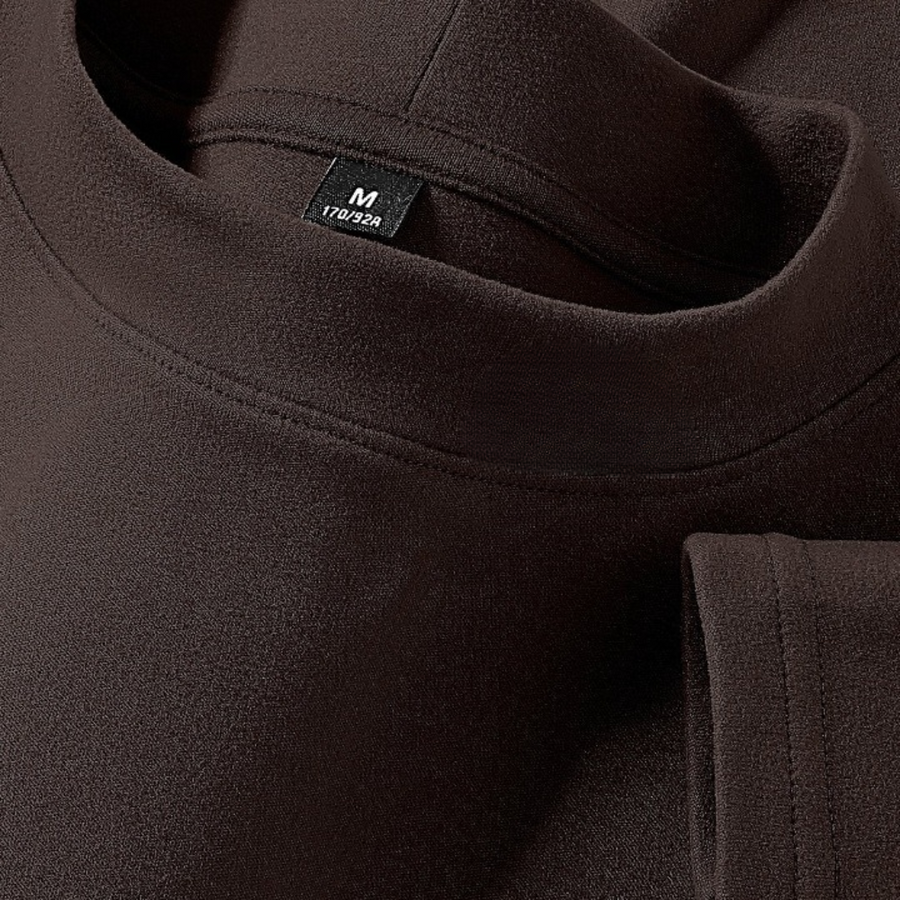 Unisex Langarmshirt Stehkragen Funktionsshirt für Sport & Alltag