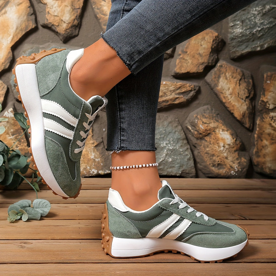 Damen Retro Sneaker im Casual-Stil für Alltag und Freizeit