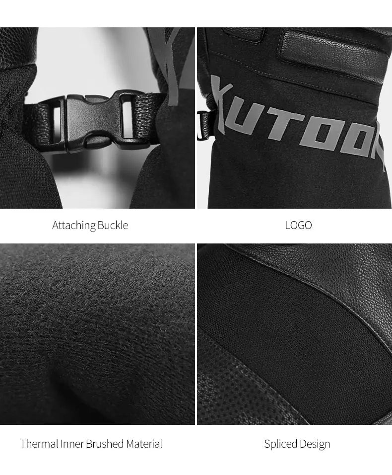 Unisex Winter Skihandschuhe Thermofutter Winddicht Wasserdicht