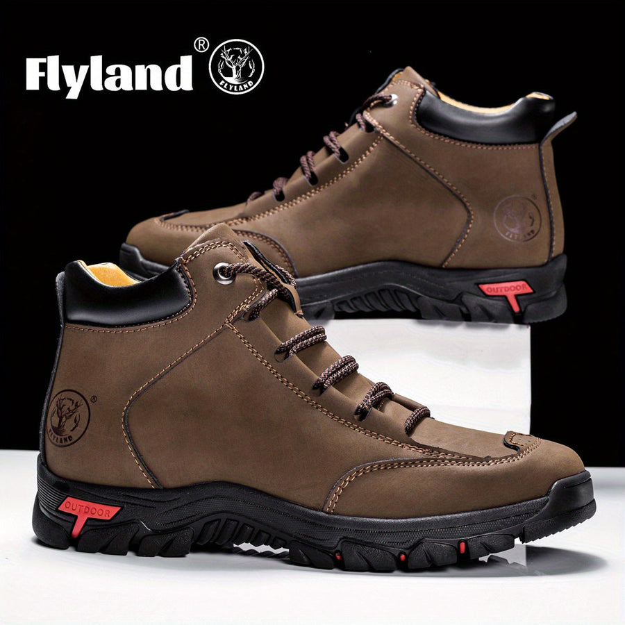 Herren Outdoor Stiefel mit Schnürung – Wanderstiefel mit Profilsohle in verschiedenen Farben