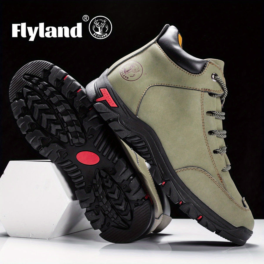 Herren Outdoor Stiefel mit Schnürung – Wanderstiefel mit Profilsohle in verschiedenen Farben