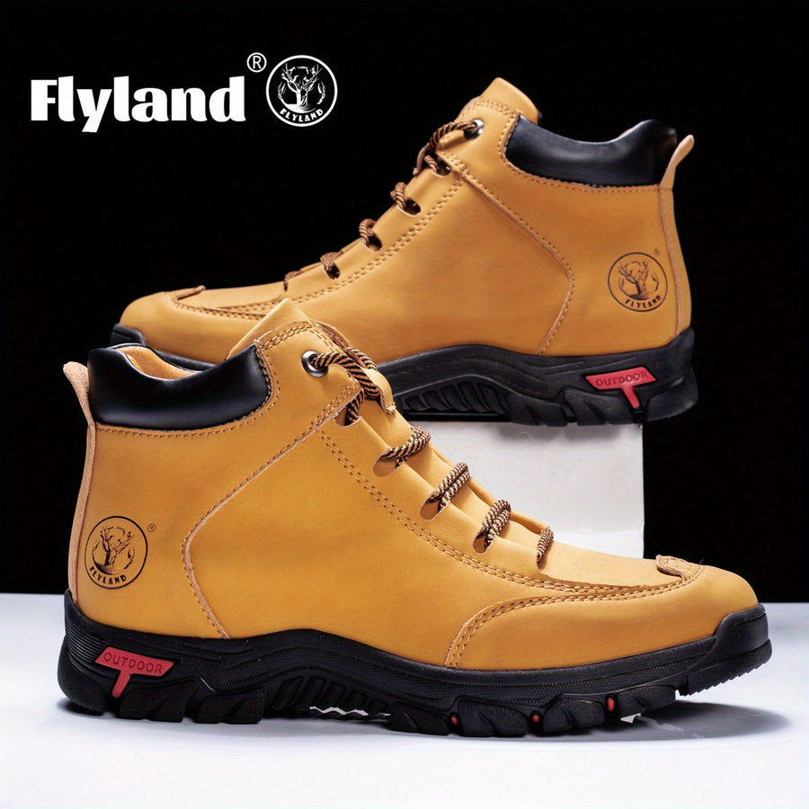 Herren Outdoor Stiefel mit Schnürung – Wanderstiefel mit Profilsohle in verschiedenen Farben