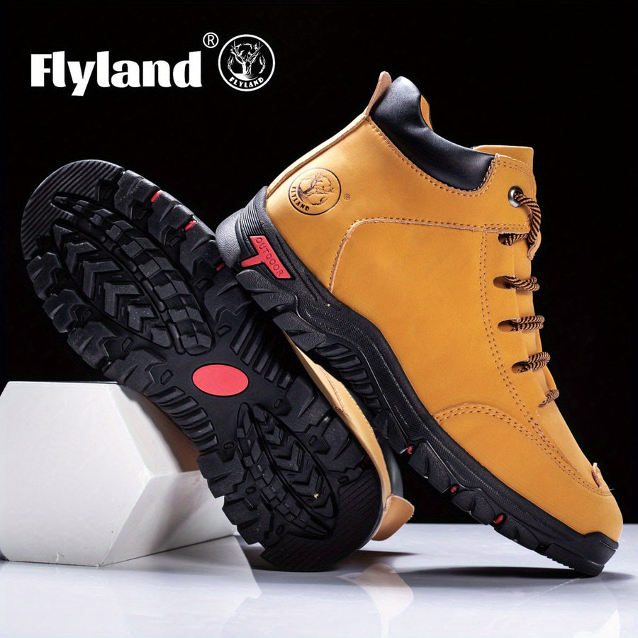 Herren Outdoor Stiefel mit Schnürung – Wanderstiefel mit Profilsohle in verschiedenen Farben