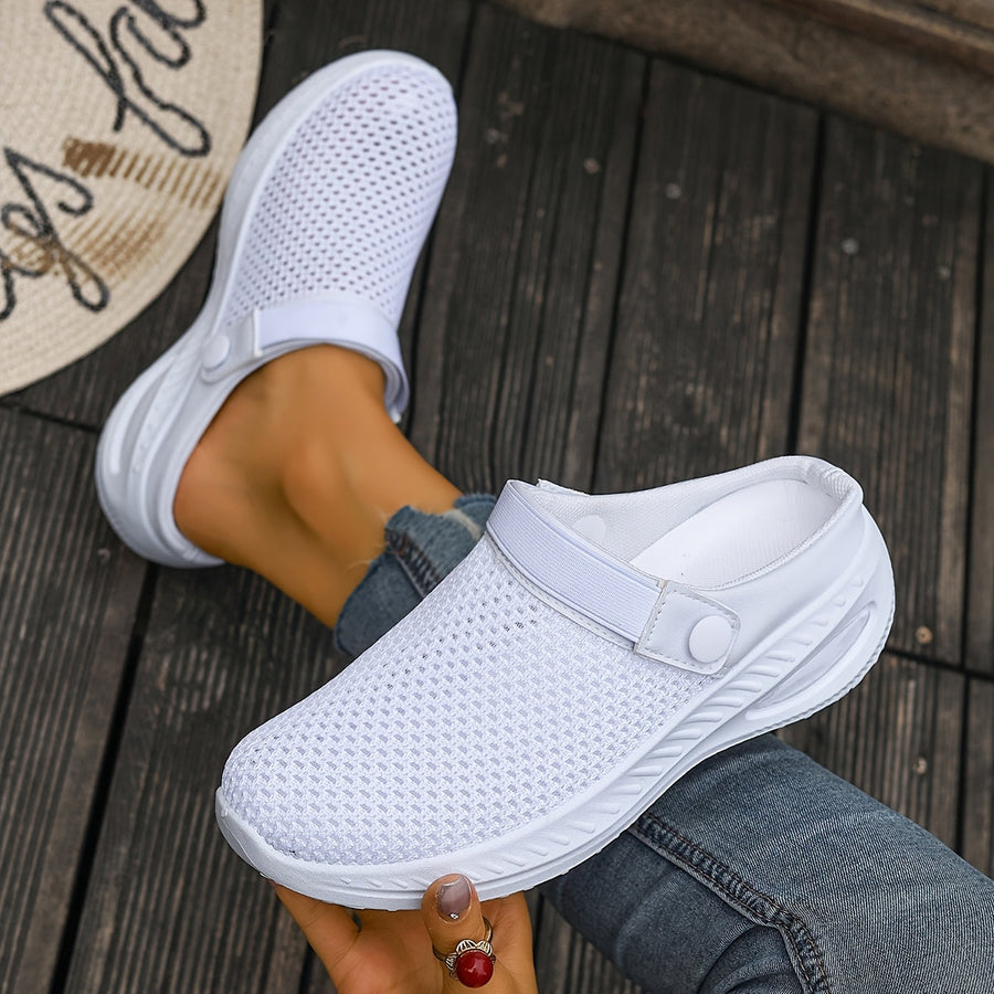 Damen Slip-On Mesh Clogs mit Komfort und sportlichem Design