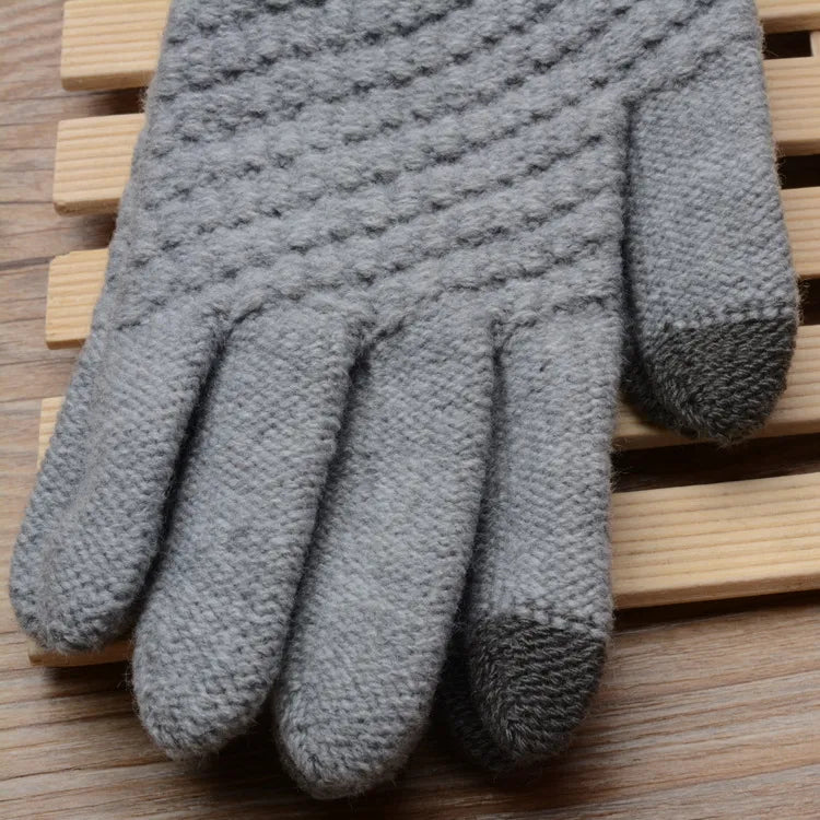 Unisex Strickhandschuhe mit Touchscreen-Funktion