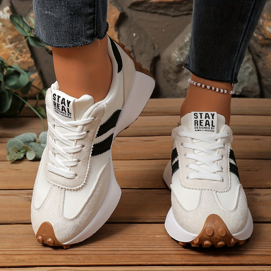 Damen Retro Sneaker im Casual-Stil für Alltag und Freizeit