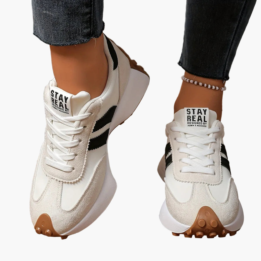 Damen Retro Sneaker im Casual-Stil für Alltag und Freizeit