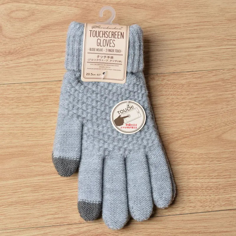 Unisex Strickhandschuhe mit Touchscreen-Funktion