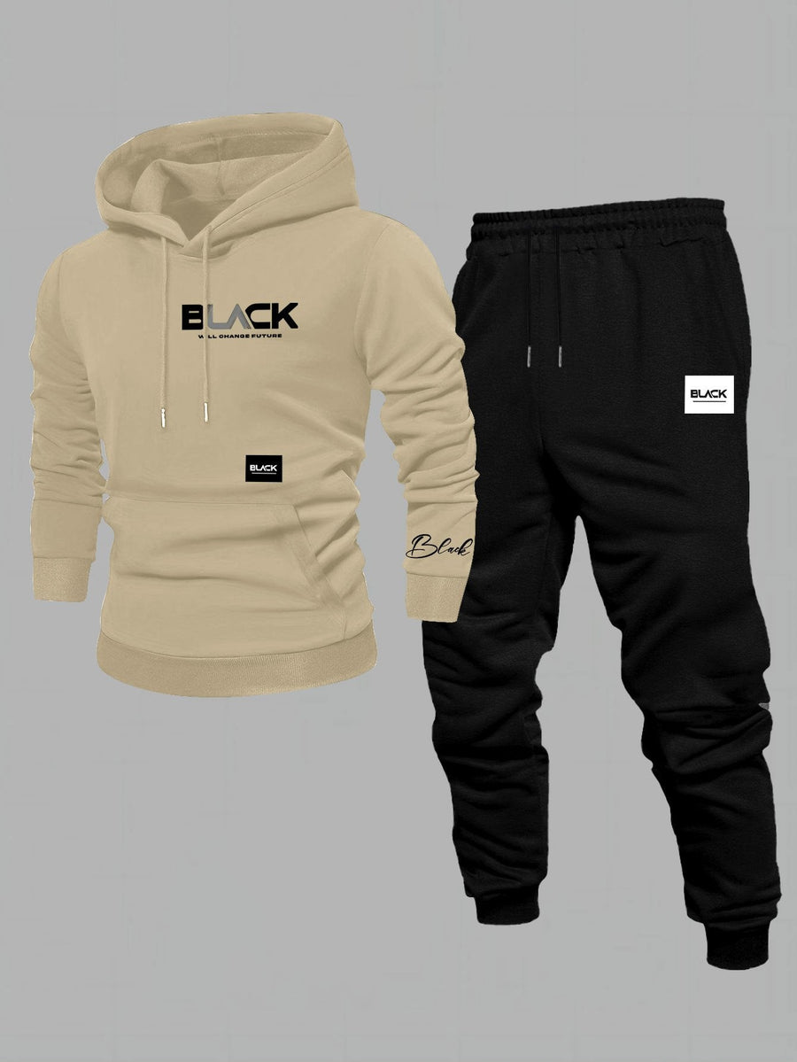 Unisex Trainingsanzug Set mit Kapuzenpullover und Jogginghose in verschiedenen Farben