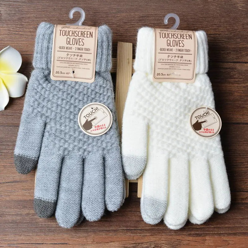 Unisex Strickhandschuhe mit Touchscreen-Funktion