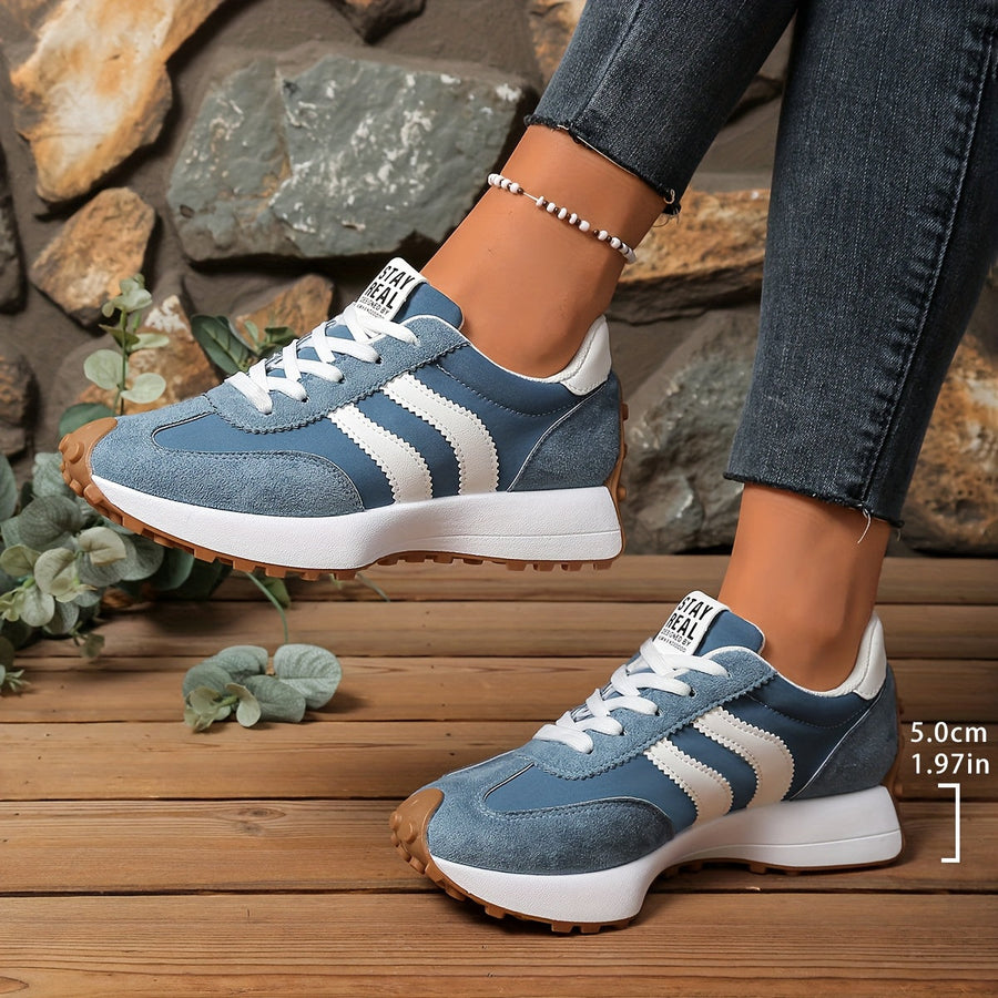 Damen Retro Sneaker im Casual-Stil für Alltag und Freizeit