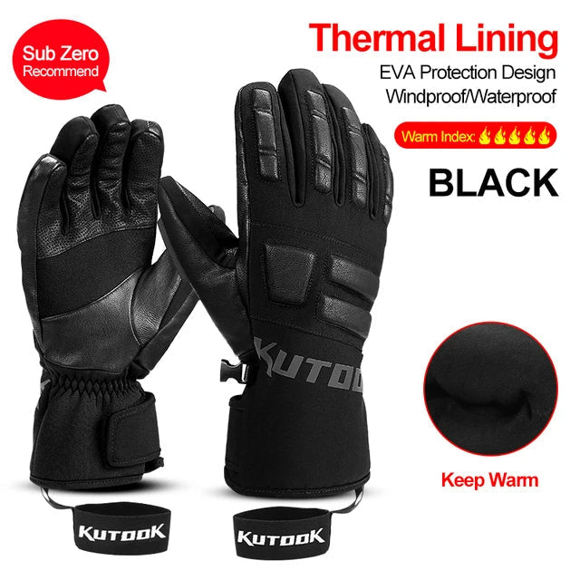 Unisex Winter Skihandschuhe Thermofutter Winddicht Wasserdicht