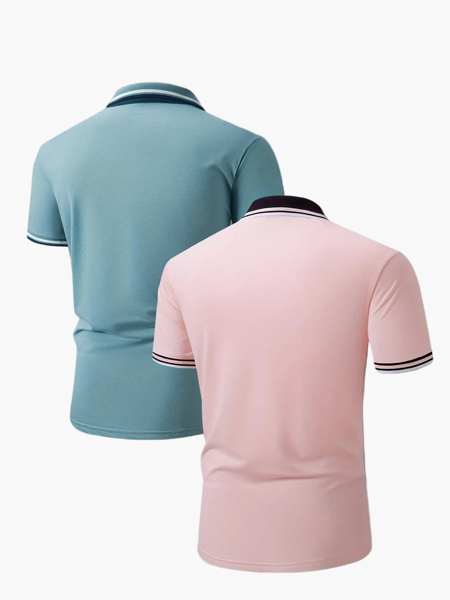 Herren Polo Shirt Set – Klassischer Freizeitstil für Alltag & Büro, 2er-Pack