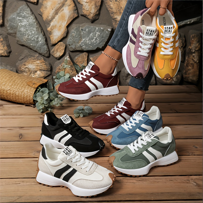 Damen Retro Sneaker im Casual-Stil für Alltag und Freizeit