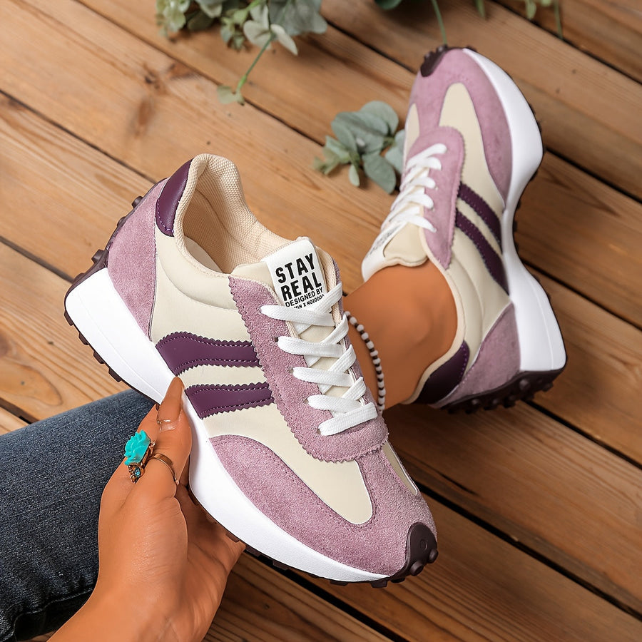 Damen Retro Sneaker im Casual-Stil für Alltag und Freizeit