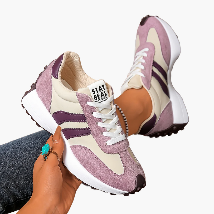 Damen Retro Sneaker im Casual-Stil für Alltag und Freizeit