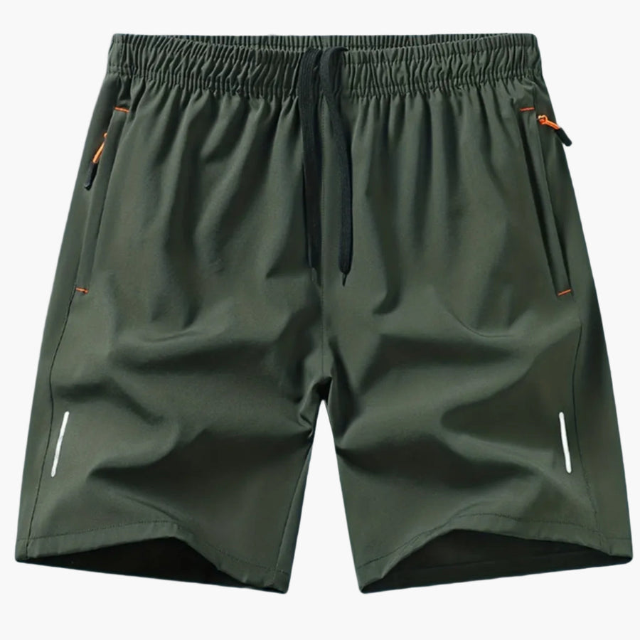 Herren Sportshorts Fitness Laufshorts mit Reißverschlusstaschen – Bequeme Trainingsshorts