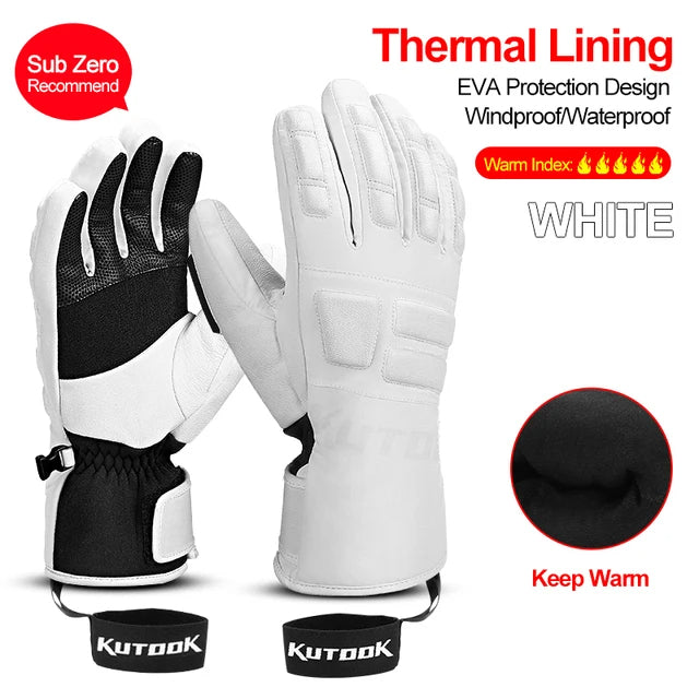 Unisex Winter Skihandschuhe Thermofutter Winddicht Wasserdicht