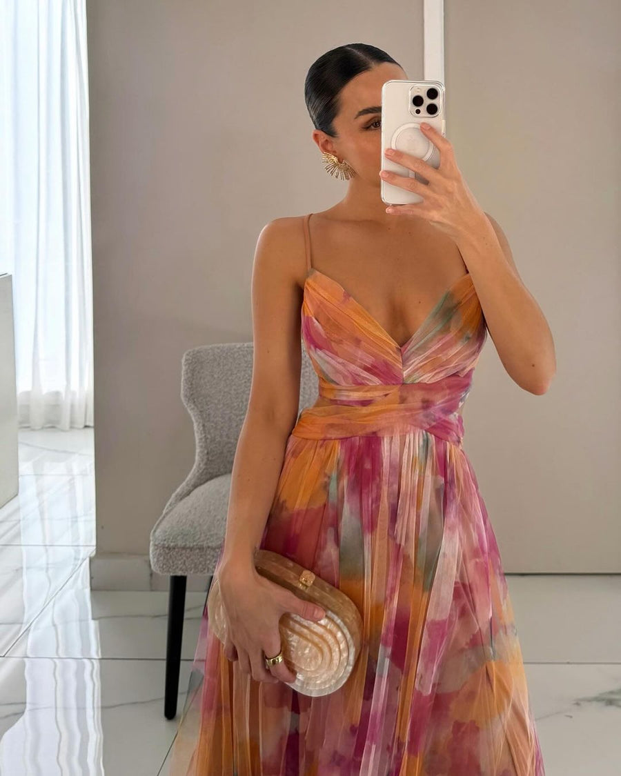Damen Abendkleid Maxi Elegantes Sommerkleid für besondere Anlässe