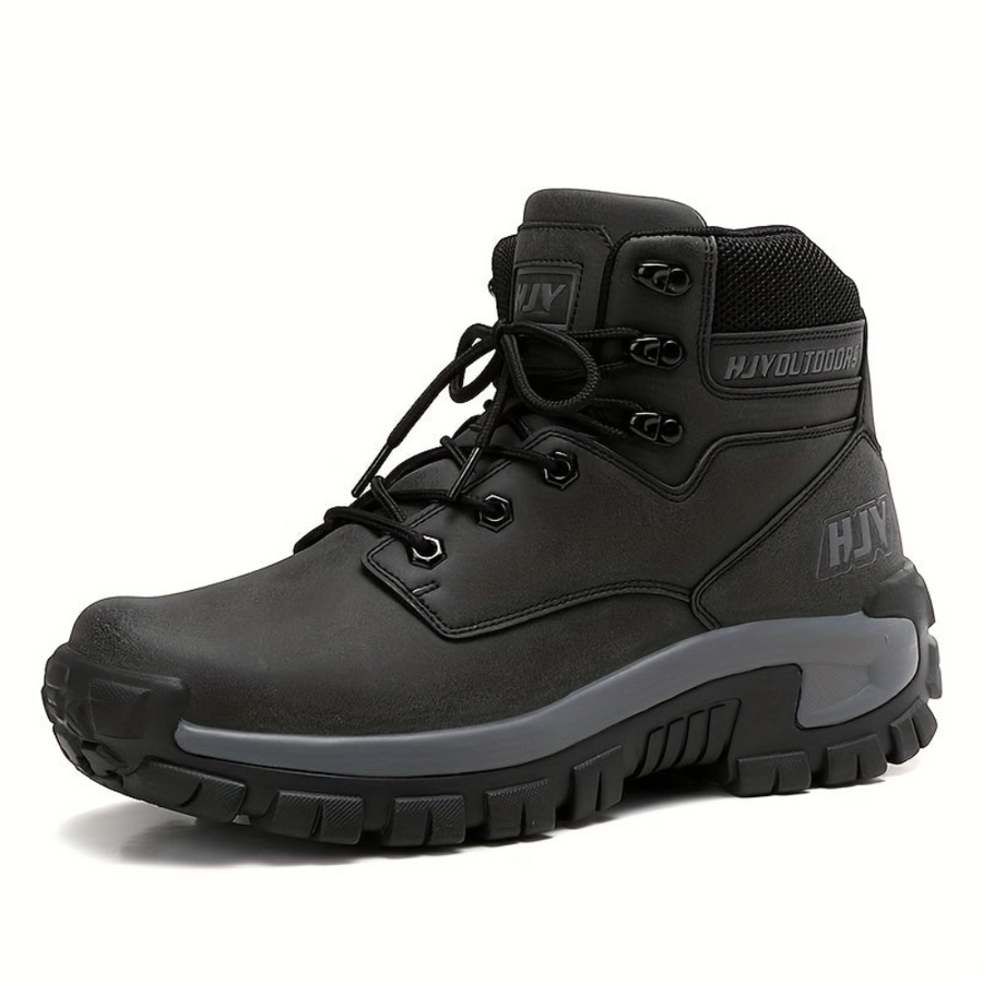 Herren Outdoor Stiefel mit Schnürung, Robuste Sohle, Hoher Schaft