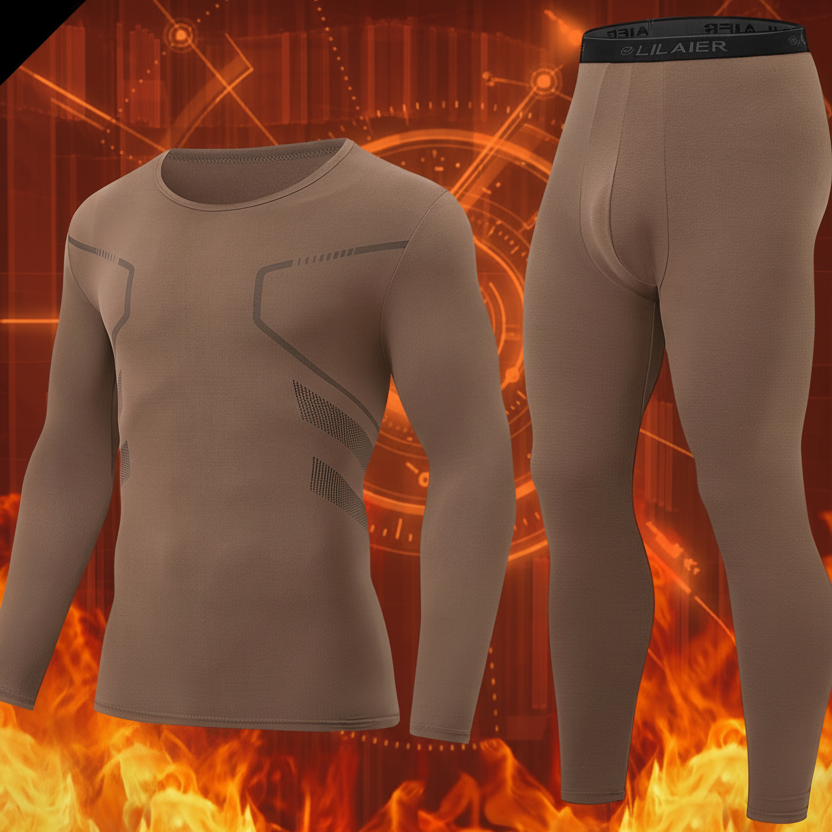 Thermo Unterwäsche Set Herren Langarmshirt & Hose 2-teilig