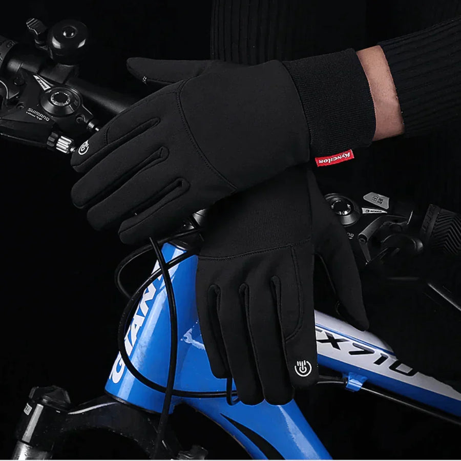 Unisex Winter Touchscreen-Handschuhe Schwarz Grau Sport Outdoor