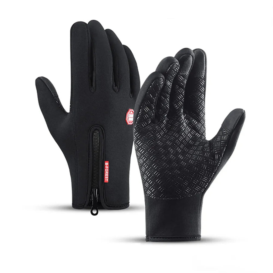 Unisex-outdoorhandschoenen met ritssluiting, touchscreen-compatibel, met goede grip