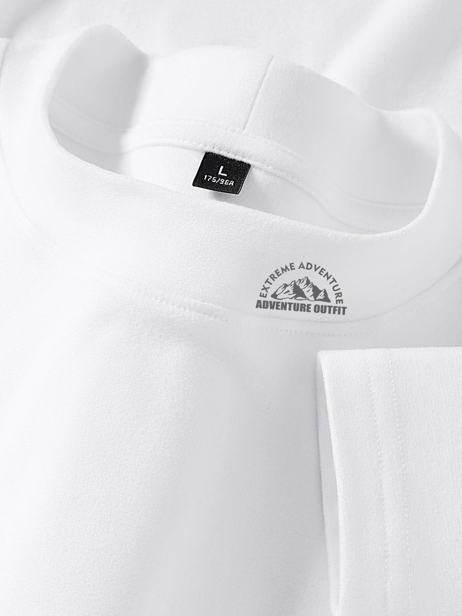 Unisex Langarmshirt Stehkragen Funktionsshirt für Sport & Alltag
