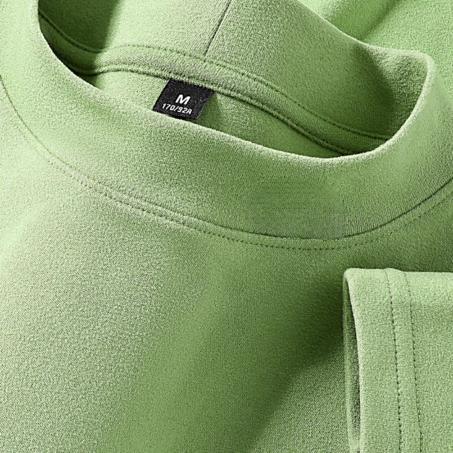 Unisex Langarmshirt Stehkragen Funktionsshirt für Sport & Alltag