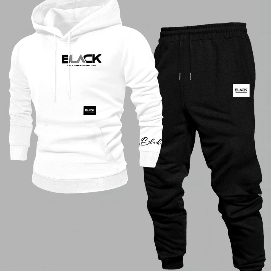 Unisex Trainingsanzug Set mit Kapuzenpullover und Jogginghose in verschiedenen Farben