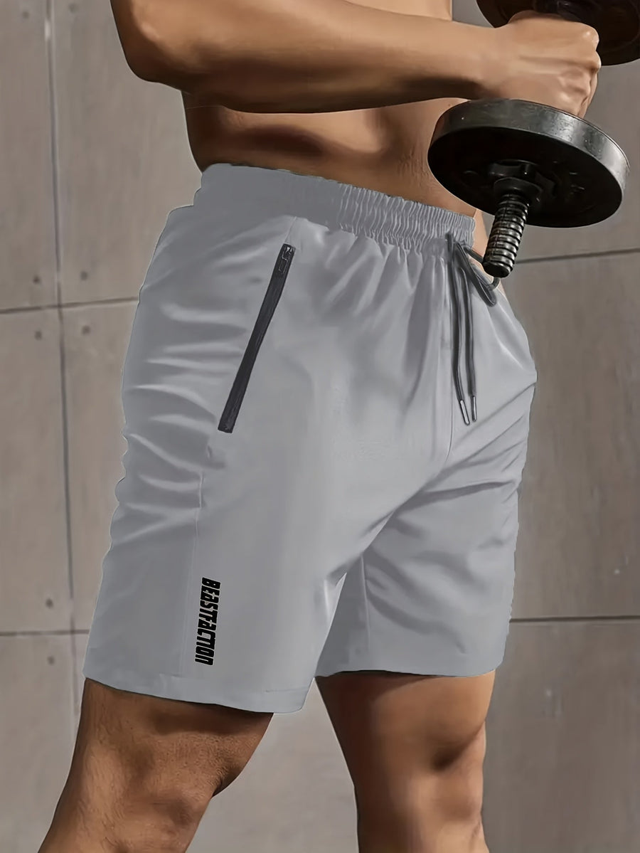 Herren Sportshorts mit Zipper-Taschen – Trainingsshorts Fitness & Workout
