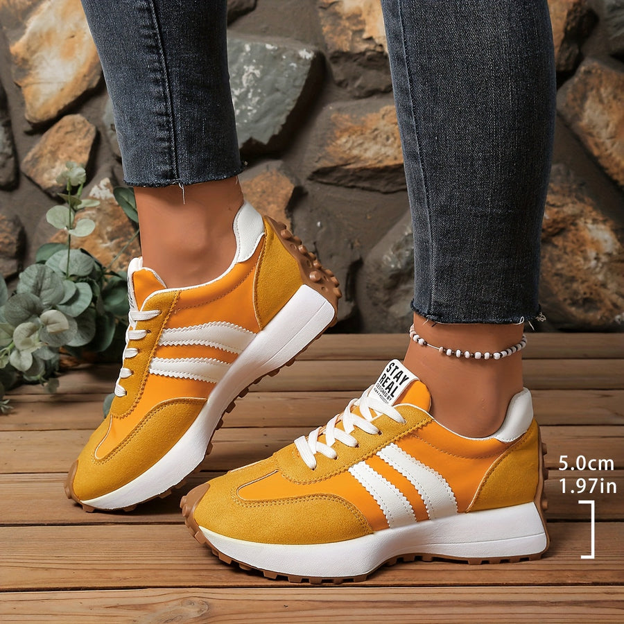 Damen Retro Sneaker im Casual-Stil für Alltag und Freizeit