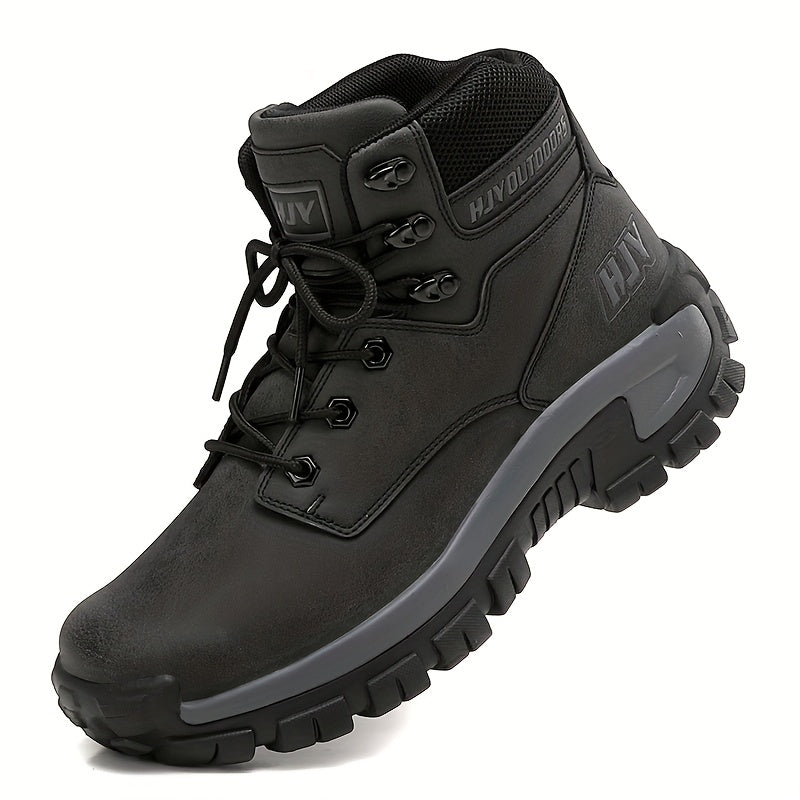 Herren Outdoor Stiefel mit Schnürung, Robuste Sohle, Hoher Schaft