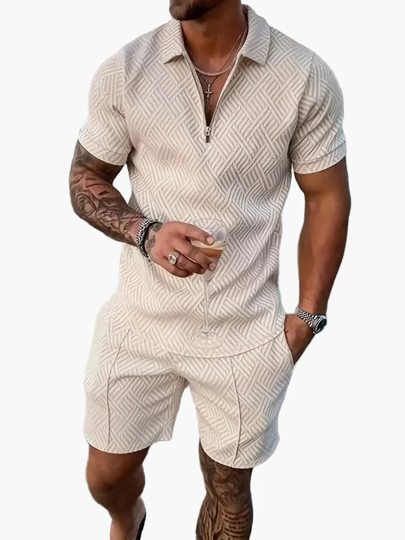 Herren Sommer Polo Set – Modernes Poloshirt & Shorts für Freizeit, Urlaub und Alltag