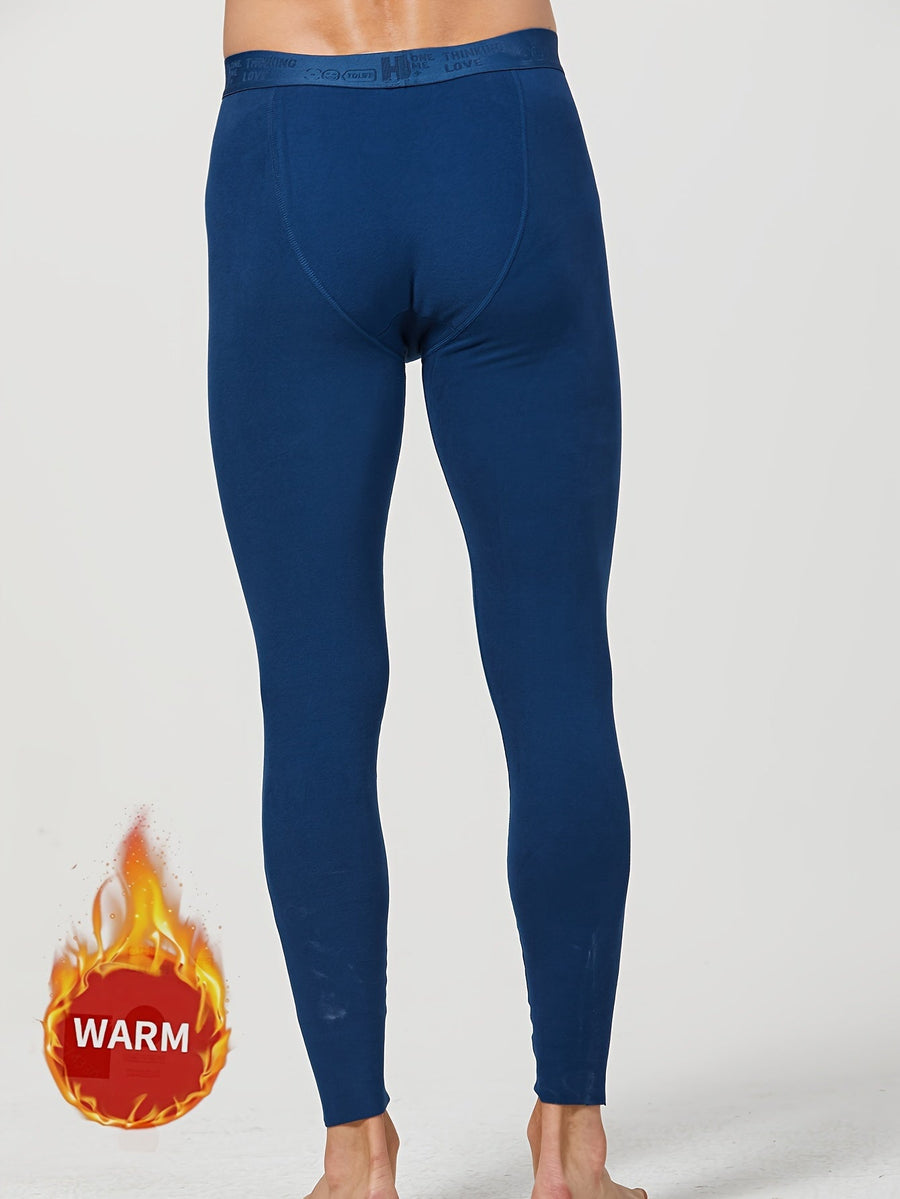 3er Pack Herren Thermo-Unterhosen Lang Warm Schwarz/Grau/Blau
