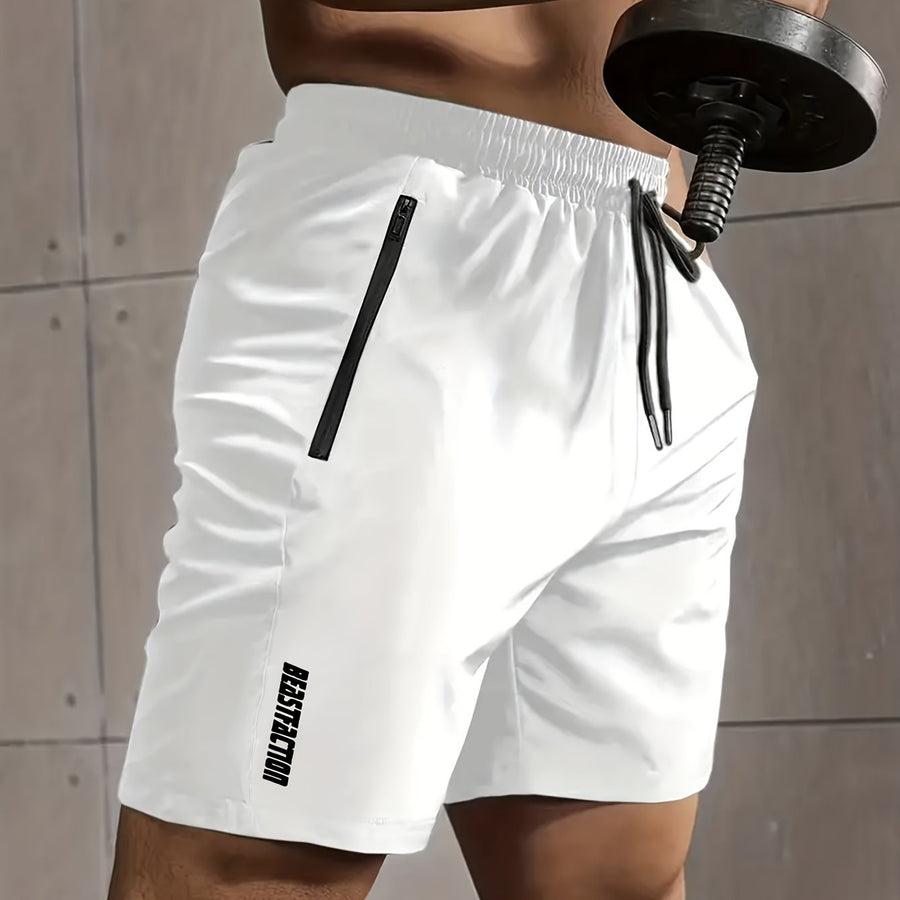 Herren Sportshorts mit Zipper-Taschen – Trainingsshorts Fitness & Workout