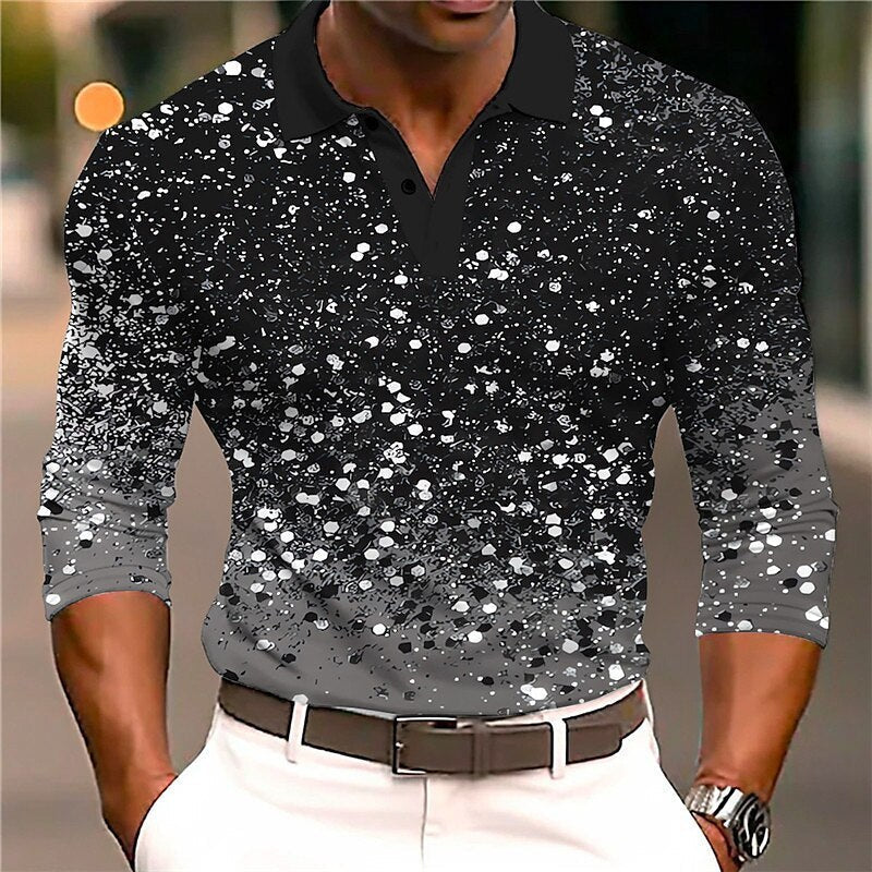 Tom – Freizeit Herren 3D Polo Shirt mit Aufdruck