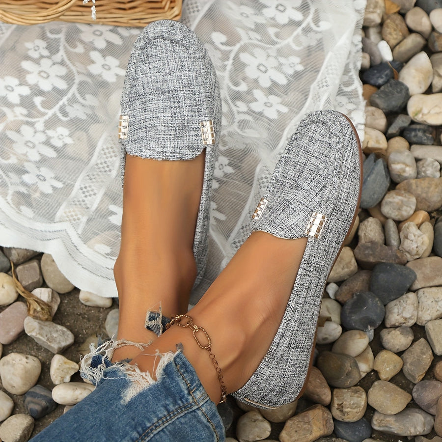 Damen Mokassins Loafer Slip-On Schuhe – Bequemer Freizeitstil für Alltag & Büro