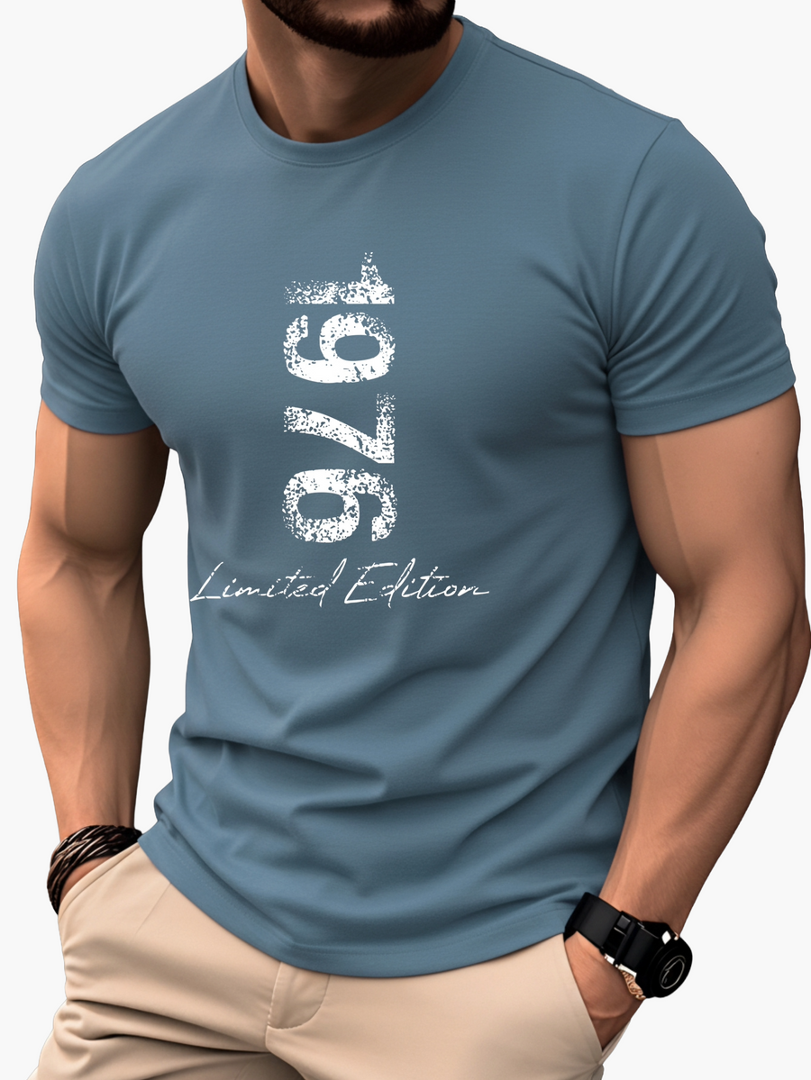 Herren T-Shirt 1976 Limited Edition Vintage Stil – Perfekt für Jubiläen und besondere Anlässe