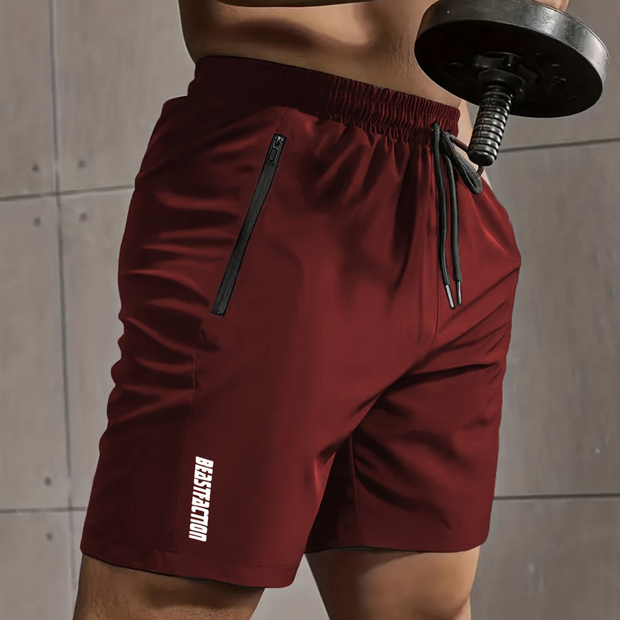Herren Sportshorts mit Zipper-Taschen – Trainingsshorts Fitness & Workout