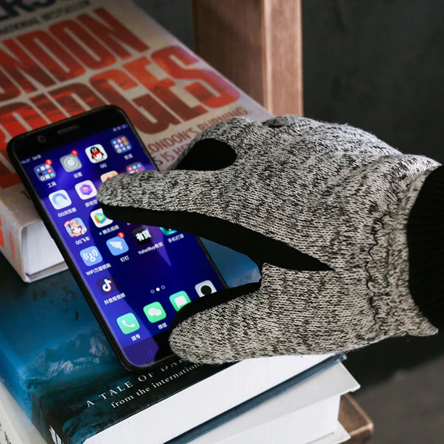 Unisex Winterhandschuhe mit 3M Thinsulate Isolation und Touchscreen-Funktion, Anti-Rutsch-Design