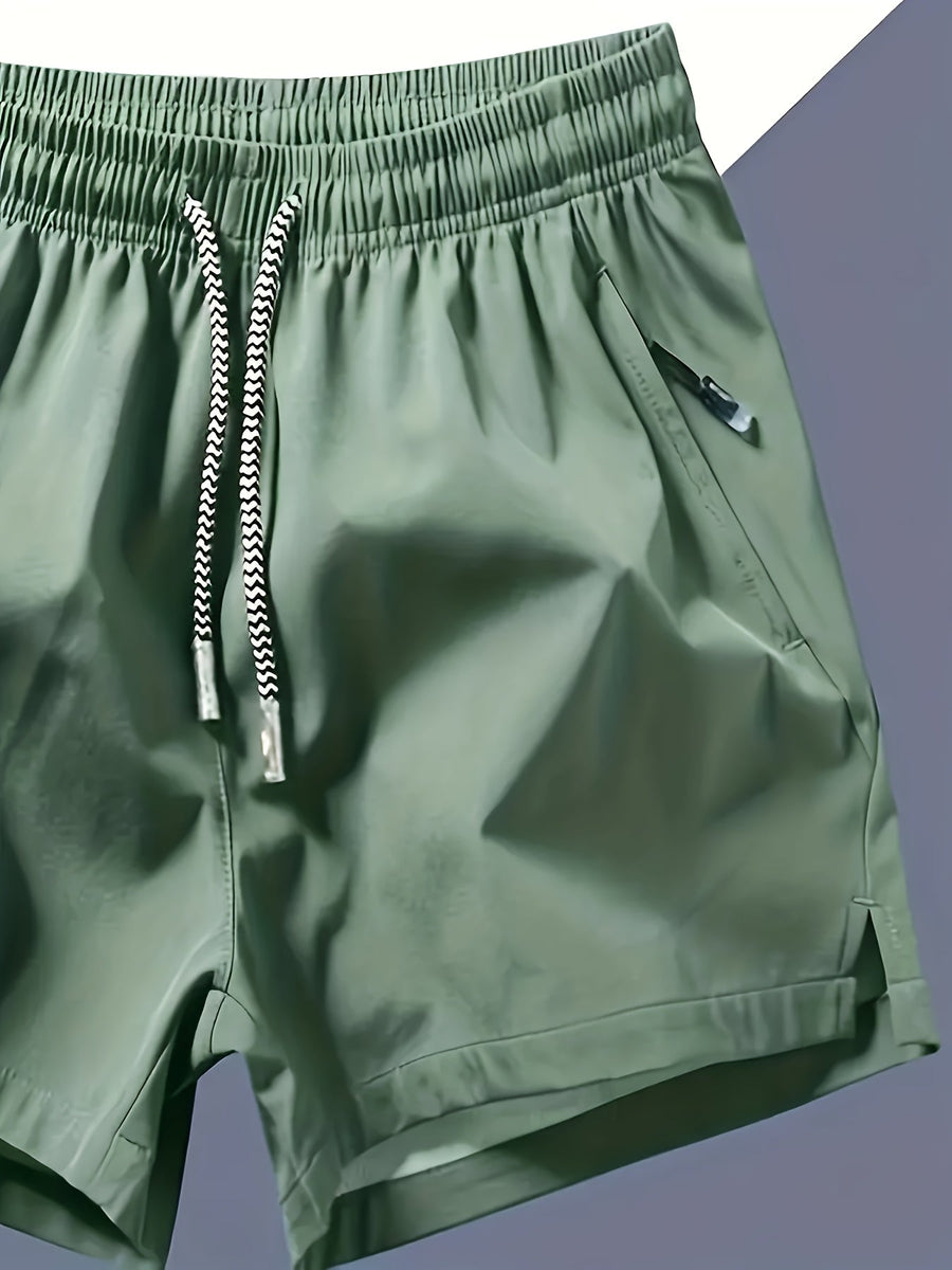 Herren Sportliche Laufshorts mit elastischem Bund und Kordelzug – Ideal für Training und Freizeit