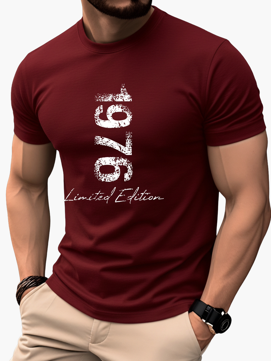 Herren T-Shirt 1976 Limited Edition Vintage Stil – Perfekt für Jubiläen und besondere Anlässe