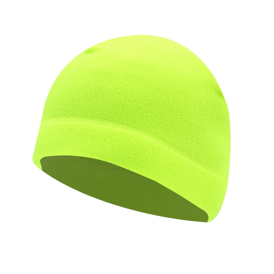 Fleece Beanie Mütze Unisex Warme Wintermütze Schwarz