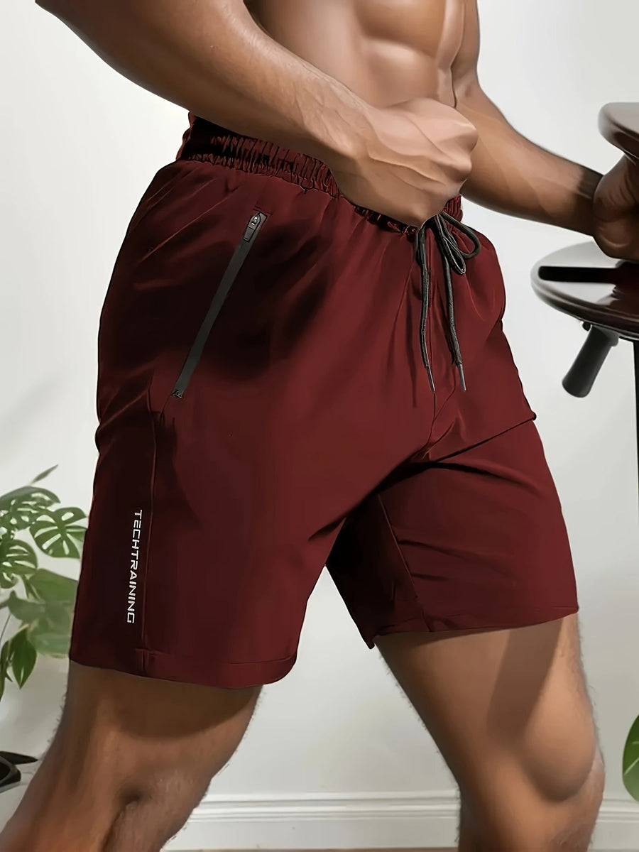 Herren Sportshorts mit Zipper-Taschen – Trainingsshorts Fitness & Workout